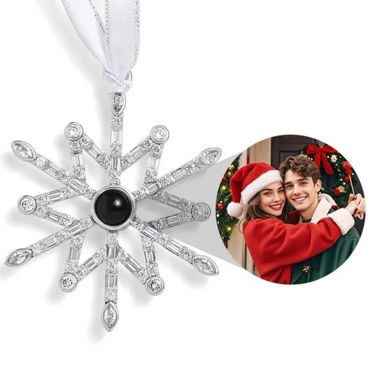 Personalized Nordic Snowflake Christmas Tree Decoration